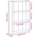 vidaXL Fürdőszobai faliszekrény Fekete Tölgy 40 x 10 x 60,5 cm