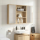 vidaXL Fürdőszobai faliszekrény Sonoma tölgy 40 x 10 x 60,5 cm