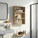 vidaXL Fürdőszobai faliszekrény Sonoma tölgy 40 x 10 x 60,5 cm