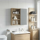 vidaXL Fürdőszobai faliszekrény Sonoma tölgy 40 x 10 x 60,5 cm