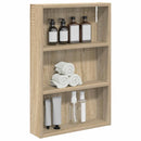 vidaXL Fürdőszobai faliszekrény Sonoma tölgy 40 x 10 x 60,5 cm