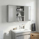 vidaXL Fürdőszobai faliszekrény Szürke Sonoma 40 x 10 x 60,5 cm
