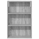 vidaXL Fürdőszobai faliszekrény Szürke Sonoma 40 x 10 x 60,5 cm