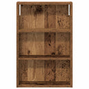 vidaXL Fürdőszobai faliszekrény Öreg fa 40 x 10 x 60,5 cm Mérnöki fa