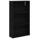 vidaXL Fürdőszobai faliszekrény Fekete Tölgy 40 x 14 x 70 cm