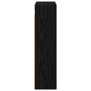 vidaXL Fürdőszobai faliszekrény Fekete Tölgy 40 x 16 x 62,5 cm