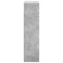 vidaXL Fürdőszobai faliszekrény Beton Szürke 40 x 16 x 62,5 cm