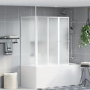 vidaXL Fürdőképernyő Homályosított 120 x 70 x 137 cm Alumínium