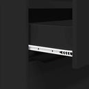 vidaXL Tároló szekrények 2 pcs Fekete 80 x 48 x 105 cm Faanyag