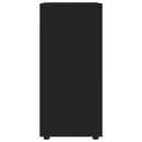 vidaXL Tároló szekrények Fekete 80 x 48 x 105 cm Faanyag