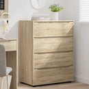 vidaXL Tároló szekrények Sonoma tölgy 80 x 48 x 105 cm Faanyag