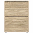 vidaXL Tároló szekrények Sonoma tölgy 80 x 48 x 105 cm Faanyag