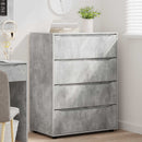vidaXL Tároló szekrények Beton Szürke 80 x 48 x 105 cm Faanyag