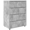 vidaXL Tároló szekrények Beton Szürke 80 x 48 x 105 cm Faanyag