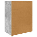 vidaXL Tároló szekrények Beton Szürke 80 x 48 x 105 cm Faanyag