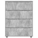 vidaXL Tároló szekrények Beton Szürke 80 x 48 x 105 cm Faanyag