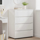 vidaXL Tároló szekrények 2 pcs Magas Fényű Fehér 80 x 48 x 105 cm