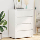 vidaXL Tároló szekrények Magas Fényű Fehér 80 x 48 x 105 cm Faanyag