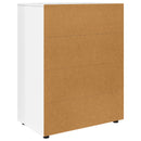 vidaXL Tároló szekrények Magas Fényű Fehér 80 x 48 x 105 cm Faanyag