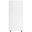 vidaXL Tároló szekrények 2 pcs Magas Fényű Fehér 80 x 48 x 105 cm