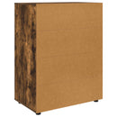 vidaXL Tároló szekrények Füstölt tölgy 80 x 48 x 105 cm Faanyag