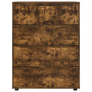 vidaXL Tároló szekrények Füstölt tölgy 80 x 48 x 105 cm Faanyag