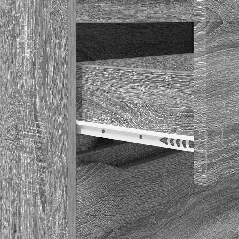 vidaXL Tároló szekrények 2 pcs Szürke Sonoma 80 x 48 x 105 cm Faanyag