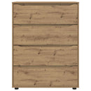 vidaXL Tároló szekrények 2 pcs Artisan tölgy 80 x 48 x 105 cm Faanyag