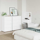 vidaXL Tároló szekrények 2 pcs Fehér 60 x 48 x 105 cm Faanyag