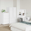 vidaXL Tároló szekrények Fehér 60 x 48 x 105 cm Faanyag