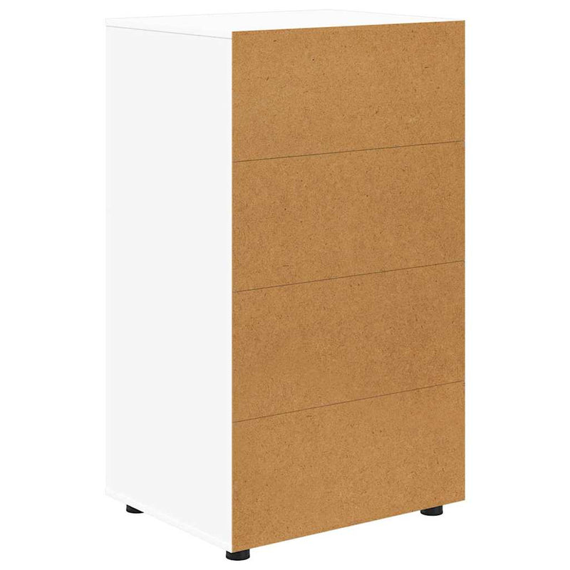 vidaXL Tároló szekrények 2 pcs Fehér 60 x 48 x 105 cm Faanyag