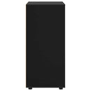 vidaXL Tároló szekrények Fekete 60 x 48 x 105 cm Faanyag