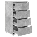 vidaXL Tároló szekrények Beton Szürke 60 x 48 x 105 cm Faanyag