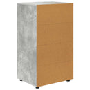 vidaXL Tároló szekrények Beton Szürke 60 x 48 x 105 cm Faanyag