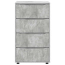 vidaXL Tároló szekrények 2 pcs Beton Szürke 60 x 48 x 105 cm Faanyag