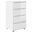 vidaXL Tároló szekrények 2 pcs Magas Fényű Fehér 60 x 48 x 105 cm