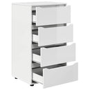 vidaXL Tároló szekrények 2 pcs Magas Fényű Fehér 60 x 48 x 105 cm