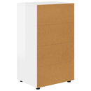 vidaXL Tároló szekrények Magas Fényű Fehér 60 x 48 x 105 cm Faanyag