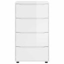 vidaXL Tároló szekrények Magas Fényű Fehér 60 x 48 x 105 cm Faanyag