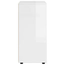 vidaXL Tároló szekrények 2 pcs Magas Fényű Fehér 60 x 48 x 105 cm