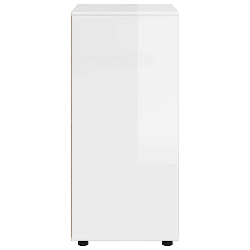 vidaXL Tároló szekrények 2 pcs Magas Fényű Fehér 60 x 48 x 105 cm