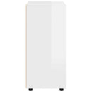 vidaXL Tároló szekrények Magas Fényű Fehér 60 x 48 x 105 cm Faanyag