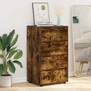 vidaXL Tároló szekrények 2 pcs Füstölt tölgy 60 x 48 x 105 cm Faanyag