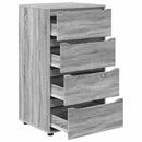 vidaXL Tároló szekrények 2 pcs Szürke Sonoma 60 x 48 x 105 cm Faanyag