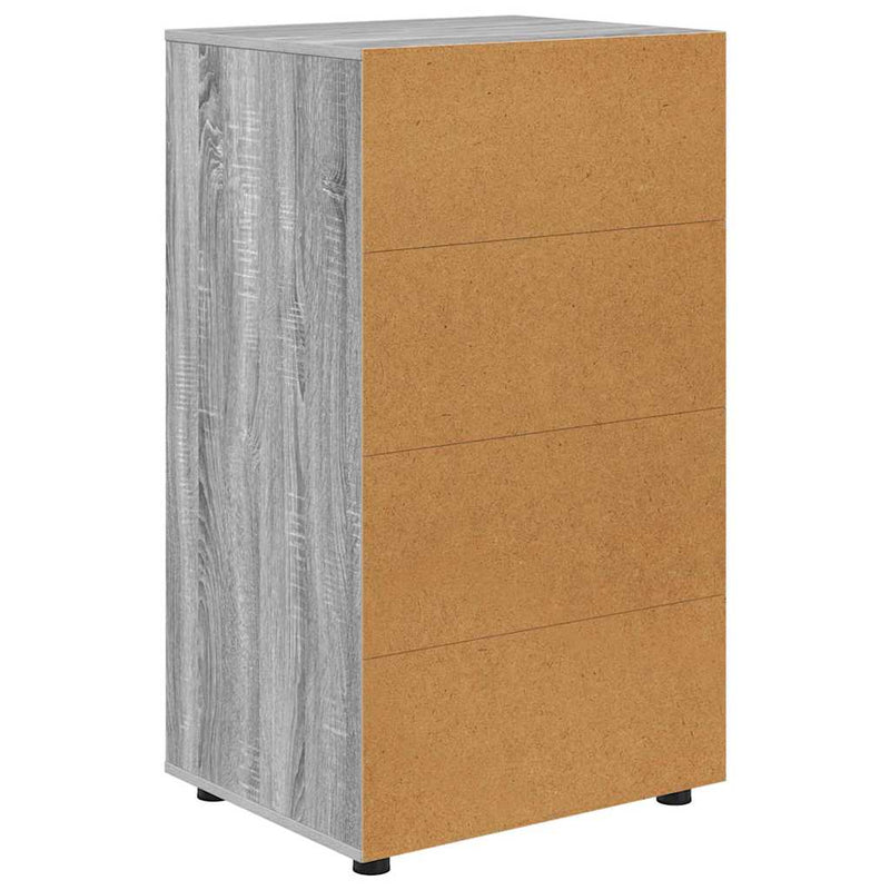 vidaXL Tároló szekrények 2 pcs Szürke Sonoma 60 x 48 x 105 cm Faanyag