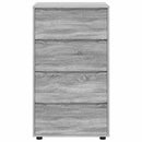 vidaXL Tároló szekrények 2 pcs Szürke Sonoma 60 x 48 x 105 cm Faanyag