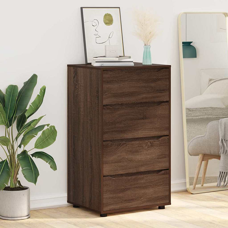 vidaXL Tároló szekrények 2 pcs Barna Tölgy 60 x 48 x 105 cm Faanyag