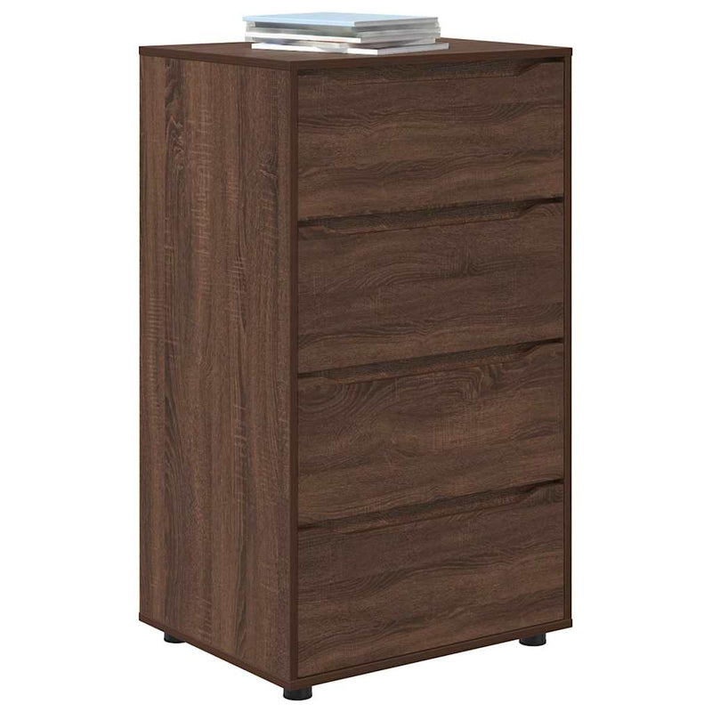 vidaXL Tároló szekrények 2 pcs Barna Tölgy 60 x 48 x 105 cm Faanyag