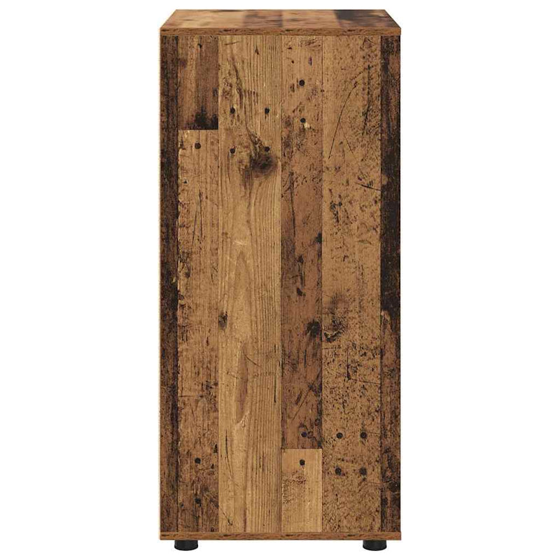 vidaXL Tároló szekrények 2 pcs Öreg fa 60 x 48 x 105 cm Faanyag