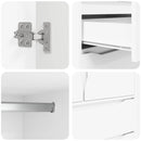 vidaXL Fürdőszoba Székény fiókkal Fehér 79,5 x 49 x 156 cm Faanyag